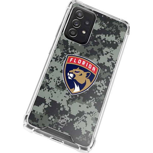 NHL Florida Panthers Camo Galaxy A72 5G Clear Case